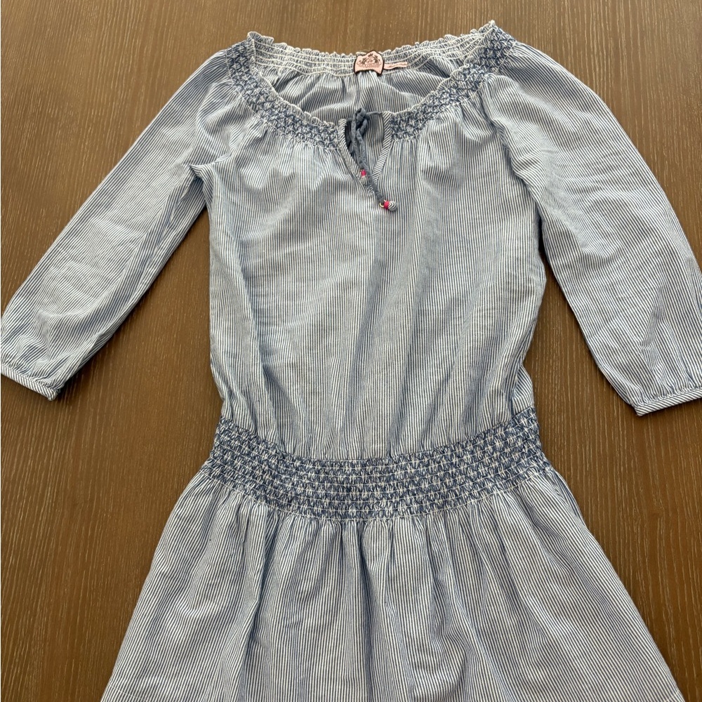 Juicy Couture Light Blue Striped Dress